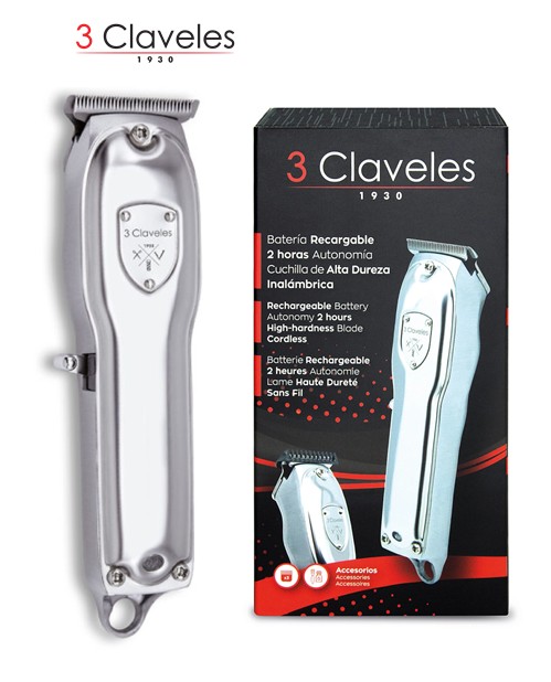 3CL13001  BARBERO 3 CLAVELES  INALÁMBRICO