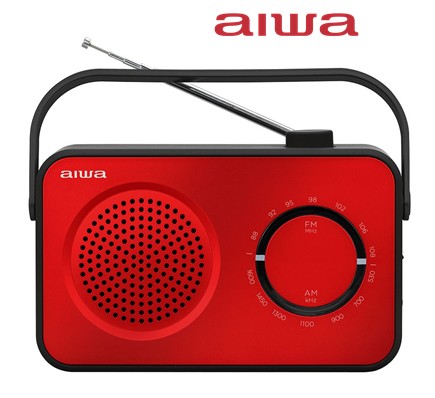 AIWR190RJ  RADIO AIWA RED Y PILAS AM/FM ROJA