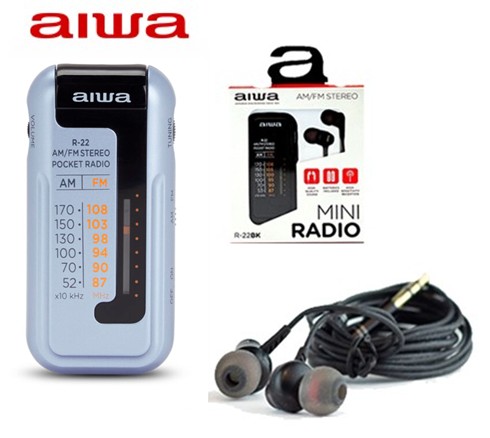 AIWR22PL  RADIO BOLSILLO AIWA PLATA