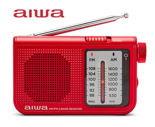 AIWRS55RJ  RADIO BOLSILLO AIWA POCKET AM/FM ROJA