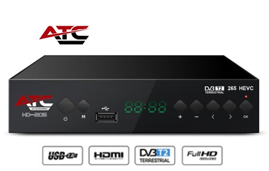 ATC205  TDT ATC DVBT2 FULL HD SOBREMESA