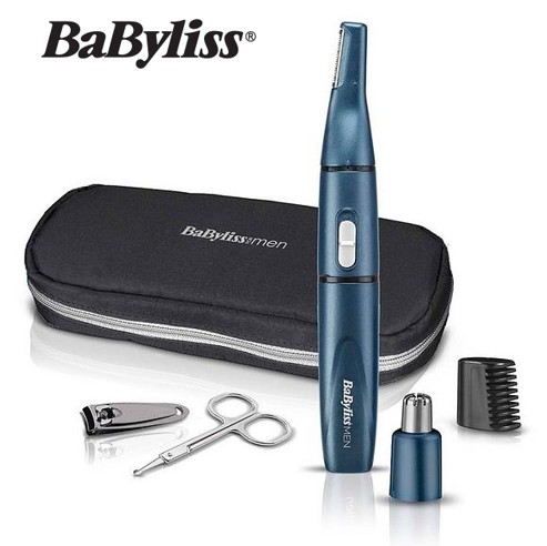 BAB7058PE  CORTAPELOS NASAL BABYLISS 5 EN 1 BLUE EDITION