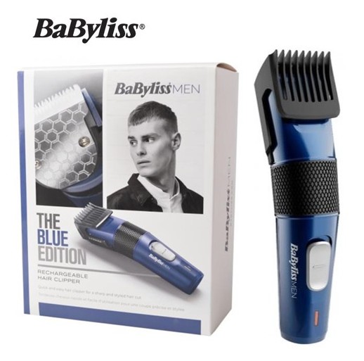 BAB7756PE  CORTAPELOS BABYLISS RECARGABLE STEEL BLUE EDITION