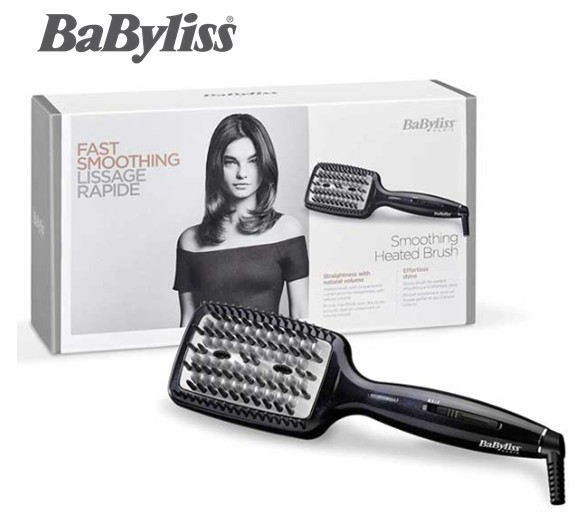 BABHSB101E  CEPILLO ALISADOR BABYLISS SMOOTHING HEATED BRUSH