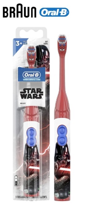 BRADB30001  CEPILLO DENTAL BRAUN ORAL B STAR WARS PILAS
