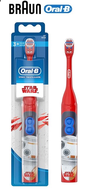 BRADB3010  CEPILLO DENTAL BRAUN ORAL B STAR WARS PILAS