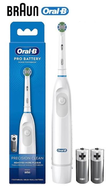 BRADB50101BL  CEPILLO DENTAL BRAUN ORAL B BLANCO PILAS