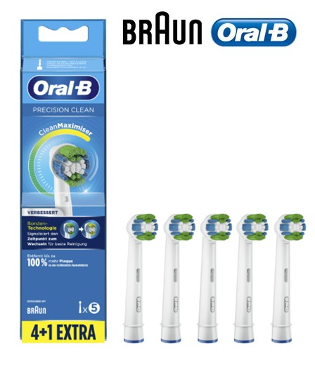 BRAEB20RB4+1  CABEZALES DE RECAMBIO BRAUN ORAL-B 4+1 PRECISION CLEAN