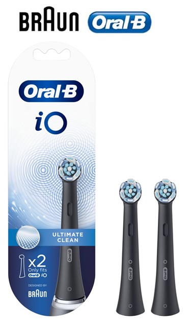 BRAIORBCB2  CABEZALES DE RECAMBIO BRAUN ORAL-B x2 IO NEGRO