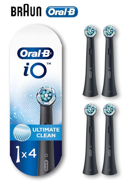 BRAIORBCB4  CABEZALES DE RECAMBIO BRAUN ORAL-B x4 IO NEGRO