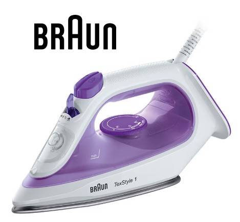 BRASI1080VI  PLANCHA DE VAPOR BRAUN TEXSTYLE1 2000 W.
