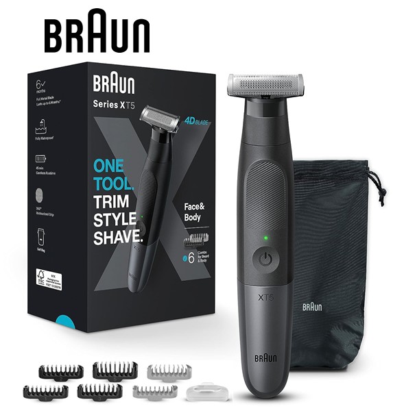 BRAXT5200  BARBERO BRAUN RECARGABLE XT5 ONE TOOL