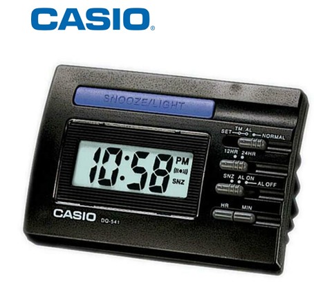 CASDQ541NG  DESPERTADOR DIGITAL CASIO NEGRO