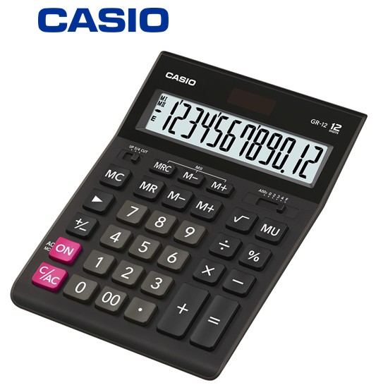 CASGR12NG  CALCULADORA SOBREMESA CASIO NEGRA