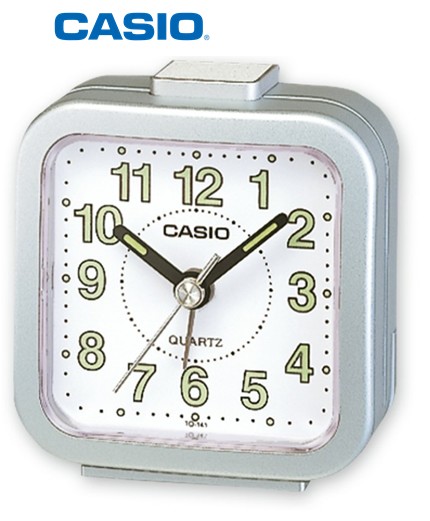 CASTQ141PL  DESPERTADOR CASIO PLATA