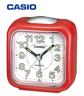 CASTQ142RJ  DESPERTADOR CASIO ROJO