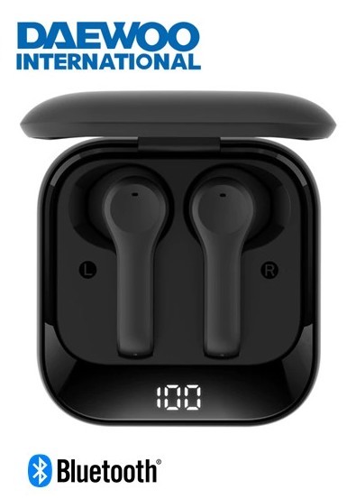 DAEDA12B  AURICULAR BLUETOOTH DAEWOO TWS NEGRO