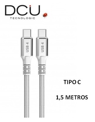 DCU30402090  CABLE DCU USB 4 TIPO C A USB TIPO C 1.5 M BLANCO