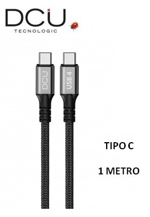 DCU30402095  CABLE DCU USB 4 TIPO C A USB TIPO C 1 M NEGRO