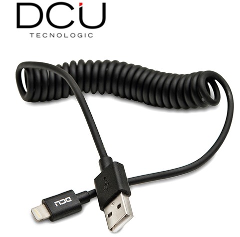 DCU34101270  CABLE DCU LIGHTNING - USB RIZADO 1.5M. NEGRO