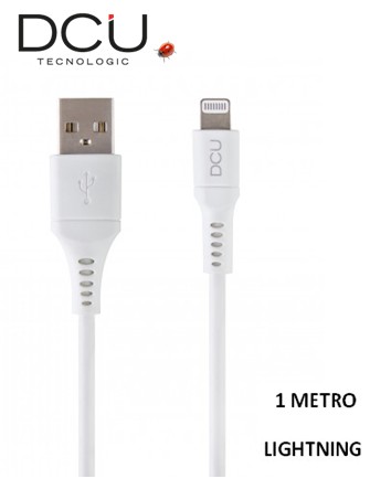 DCU34101290  CABLE IPHONE LIGHTNING DCU 1 M. BLANCO PVC