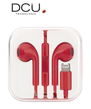 DCU34151017  AURICULAR DCU LIGHTNING ROJO