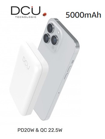 DCU34155008  POWER BANK DCU 5000 mAh MAGNETIC 15W WIRELESS