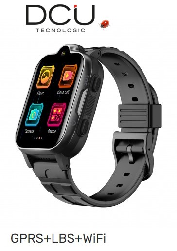 DCU34159030  SMARTWATCH DCU 4G NIÑ@S CON LOCALIZADOR + WIFI NEGRO