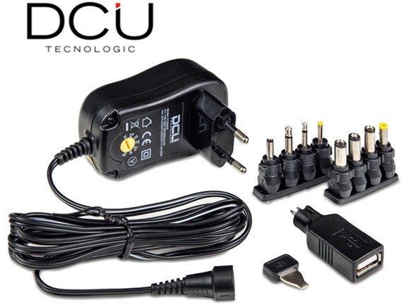 DCU37200035  ALIMENTADOR DCU CONMUTADO 12W 1A 8 CON.+ USB