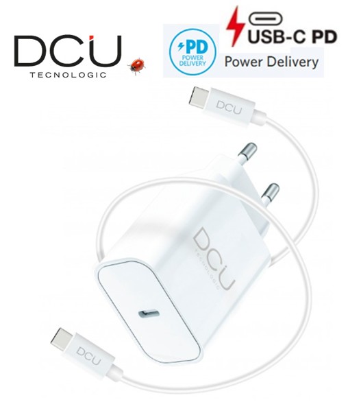 DCU37250010  ALIMENTADOR PARED DCU + CABLE USB-C POWER DELIVERY 20W