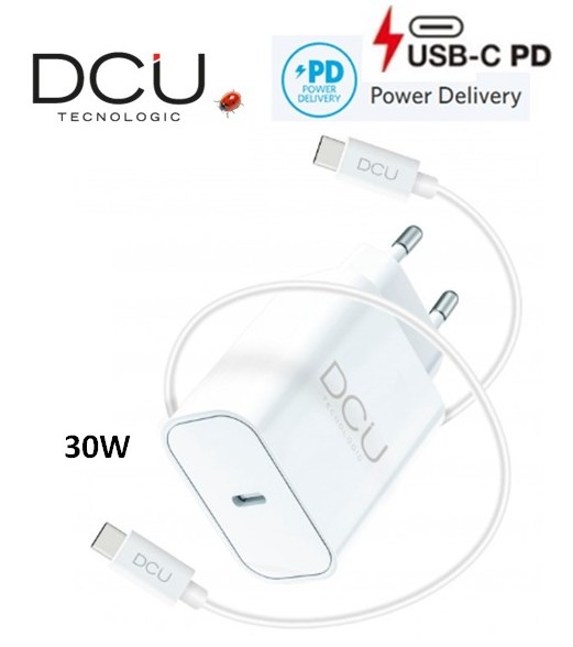 DCU37250010  ALIMENTADOR PARED DCU + CABLE USB-C POWER DELIVERY 20W