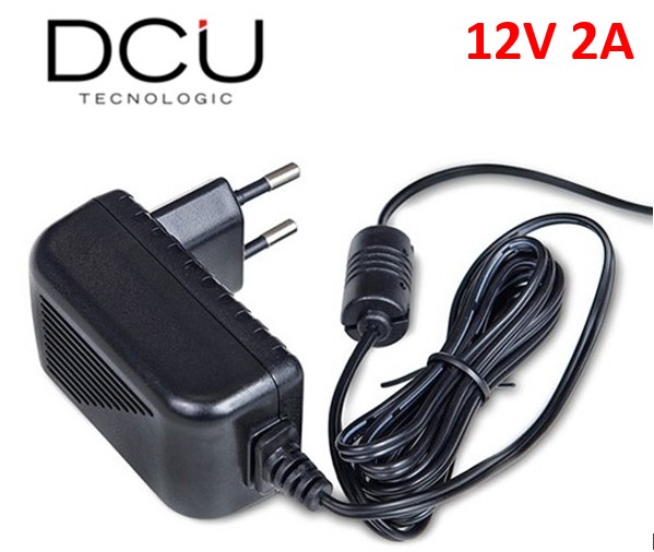 DCU37301202  ALIMENTADOR DCU FIJO 12V 2A JACK 5,5x2,1mm.