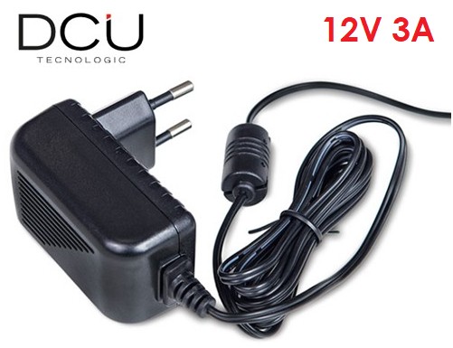 DCU37301203  ALIMENTADOR DCU CONMUTADO 12V 3A JACK 5.5x2.1mm