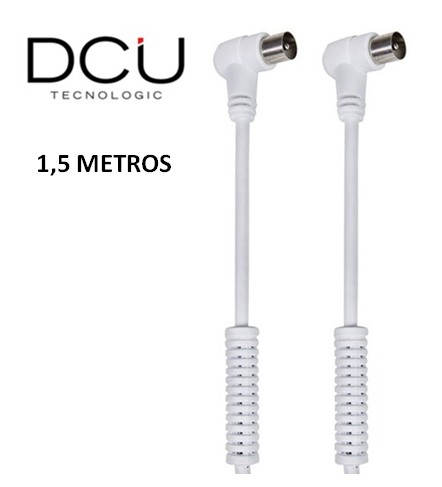 DCU391100  CABLE ANTENA DCU BASIC 90º FILTRO 1,5M BLANCO