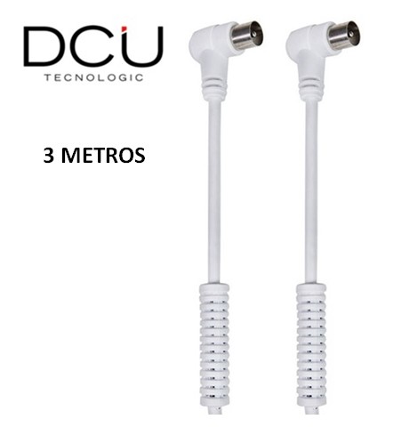 DCU391101  CABLE ANTENA DCU BASIC 90º FILTRO 3M BLANCO