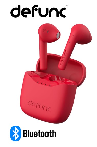 DEFD4263  AURICULAR BLUETOOTH DEFUNC B.CARGA TRUE LITE ROJO