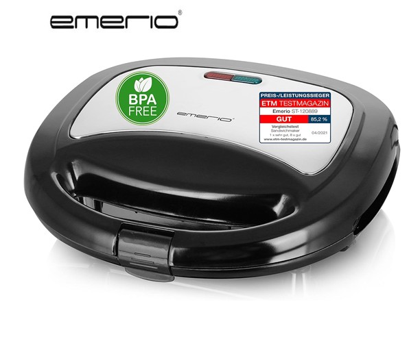 EMEST120889  SANDWICHERA EMERIO 750W. INOX