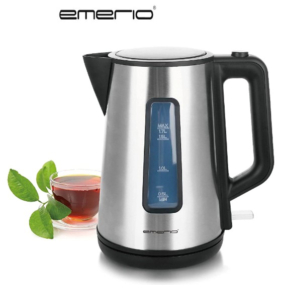 EMEWK122829  HERVIDOR DE AGUA EMERIO 2200W. 1.7 L. INOX