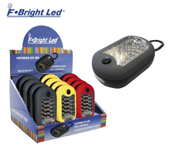 FBR2423087  LINTERNA F-BRIGHT 24+3 LED( EXPOSITOR 12UD.)