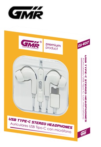 GMREA6017  AURICULAR GMR USB TIPO C SILICONA