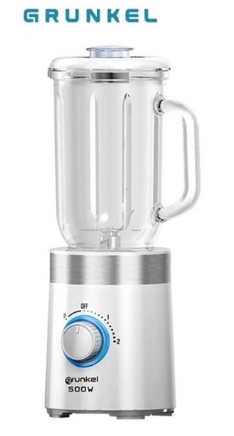 GRKBTPRACTICA500  BATIDORA DE VASO CRISTAL GRUNKEL 500 W.