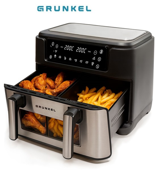 GRKDUFLEXIFRYER  FREIDORA DE AIRE GRUNKEL DUAL 10 L 2800W
