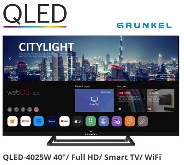 GRKQLED4025  TV GRUNKEL QLED 4525 webOS hub  40"