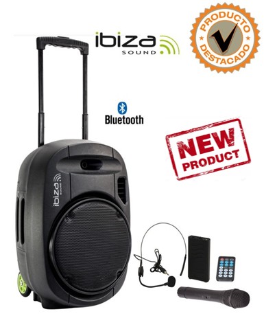 IBI172602  ALTAVOZ PORTÁTIL IBIZA PORT12VHFBT-MKII TWS