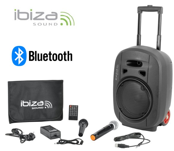IBI172610  ALTAVOZ PORTÁTIL IBIZA PORT8 UHF BT-MKII TWS