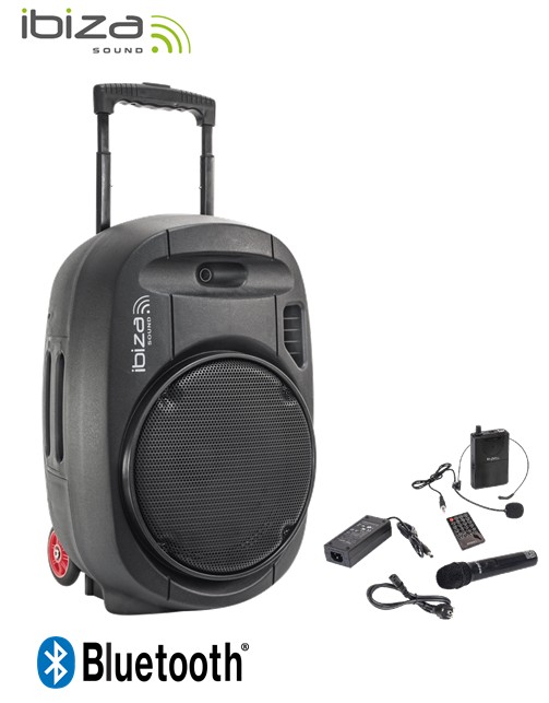 IBI172612  ALTAVOZ PORTÁTIL IBIZA PORT12 UHFBT-MKII TWS