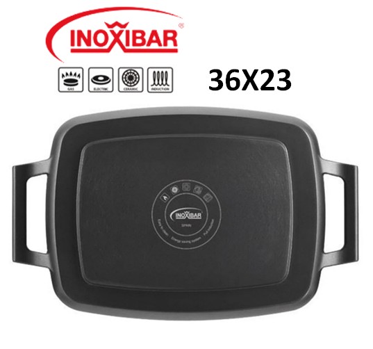 INO18236  PLANCHA DE ASAR INOXIBAR BLACK (36X23)