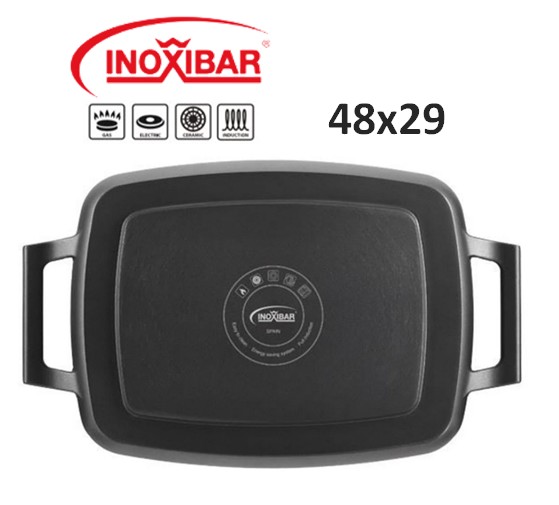 INO18246  PLANCHA DE ASAR INOXIBAR BLACK (48X29)