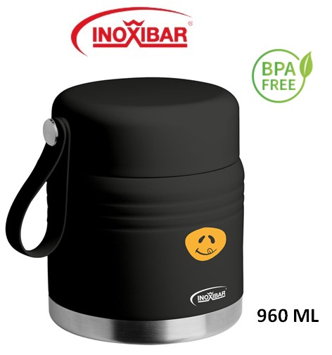 INO61129  TERMO ALIMENTOS INOXIBAR 960 ML. SMILEYS