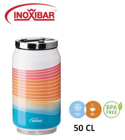 INO61263  TERMO CAN BLUE WAVES INOXIBAR 50 CL